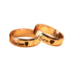 Customized Name Ring With Box