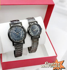 Luxury Skeleton Couple Watches – Matching His & Hers Wristwatch Set