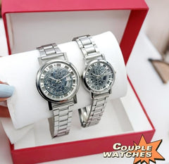 Luxury Skeleton Couple Watches – Matching His & Hers Wristwatch Set