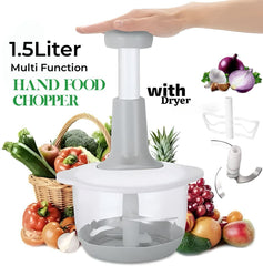 1.5L Multi-Function Hand Food Chopper with Dryer