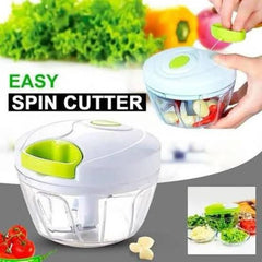 Easy Spin Cutter – Manual Hand-Powered Food Chopper