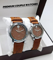 Crystal Time Couple Watches – Elegant Quartz Wristwatch Set