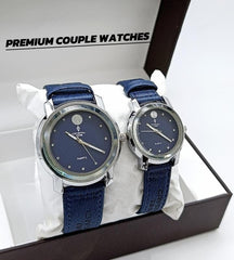 Crystal Time Couple Watches – Elegant Quartz Wristwatch Set